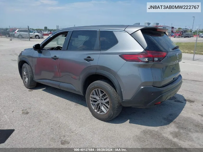 JN8AT3AB0MW222767 2021 Nissan Rogue S Intelligent Awd