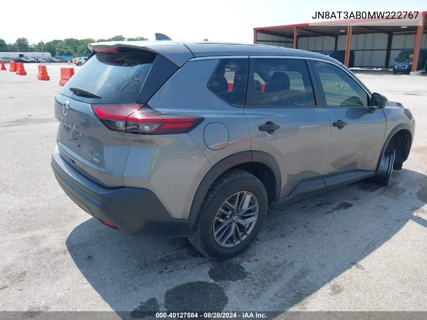 JN8AT3AB0MW222767 2021 Nissan Rogue S Intelligent Awd