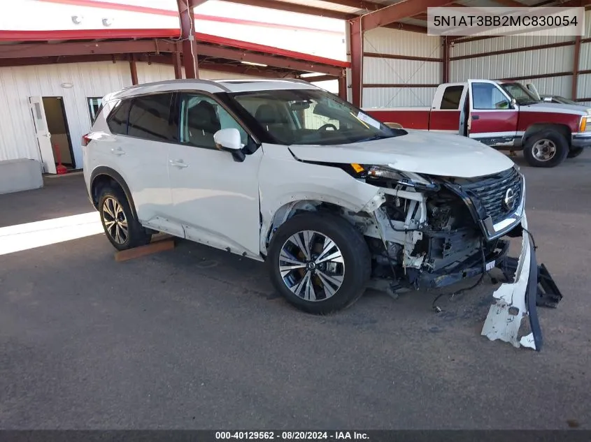 2021 Nissan Rogue Sv VIN: 5N1AT3BB2MC830054 Lot: 40129562