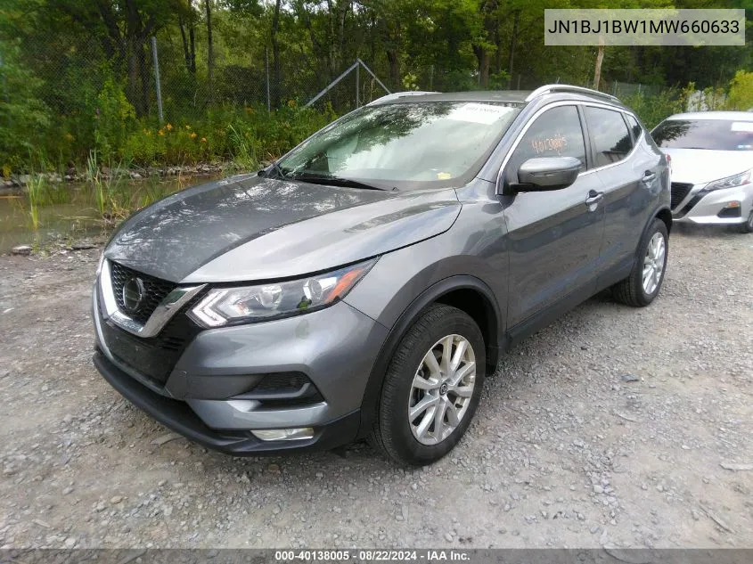 JN1BJ1BW1MW660633 2021 Nissan Rogue Sport Sv Awd Xtronic Cvt