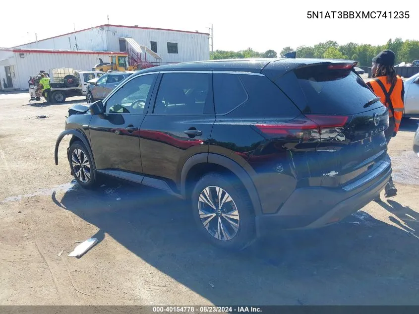 5N1AT3BBXMC741235 2021 Nissan Rogue Sv Intelligent Awd