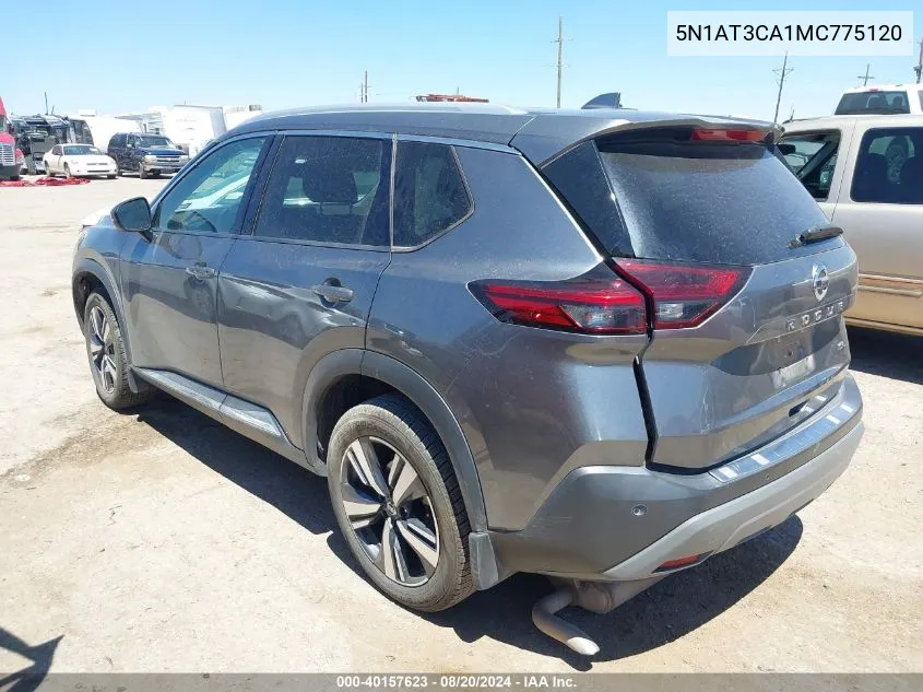 2021 Nissan Rogue Sl VIN: 5N1AT3CA1MC775120 Lot: 40157623