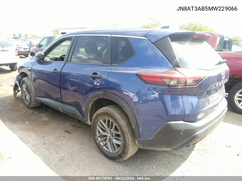 JN8AT3AB5MW229066 2021 Nissan Rogue S Intelligent Awd