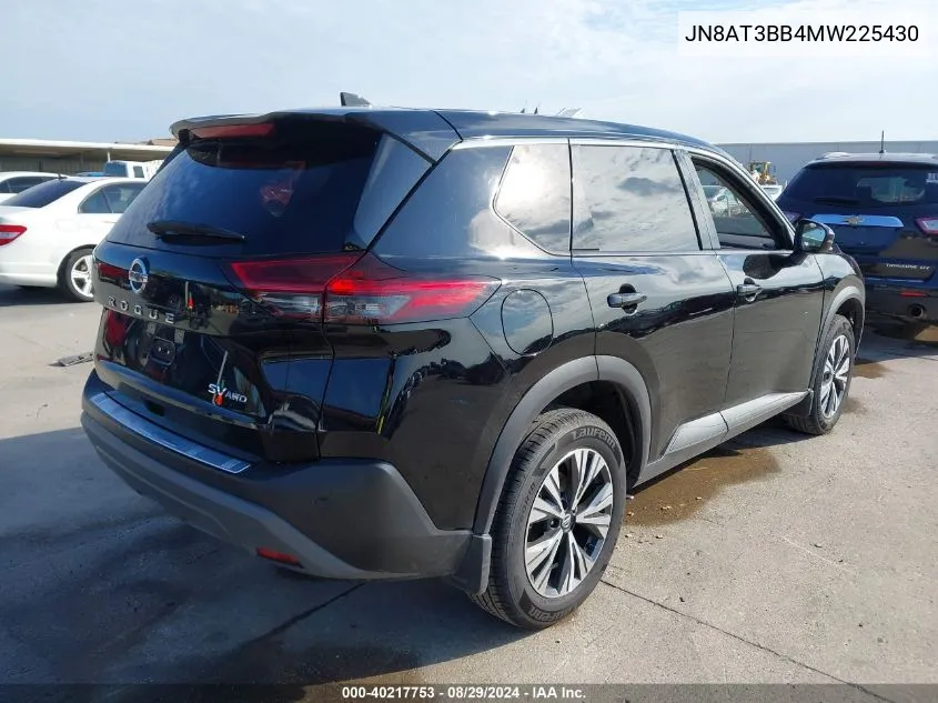 2021 Nissan Rogue Sv Intelligent Awd VIN: JN8AT3BB4MW225430 Lot: 40217753