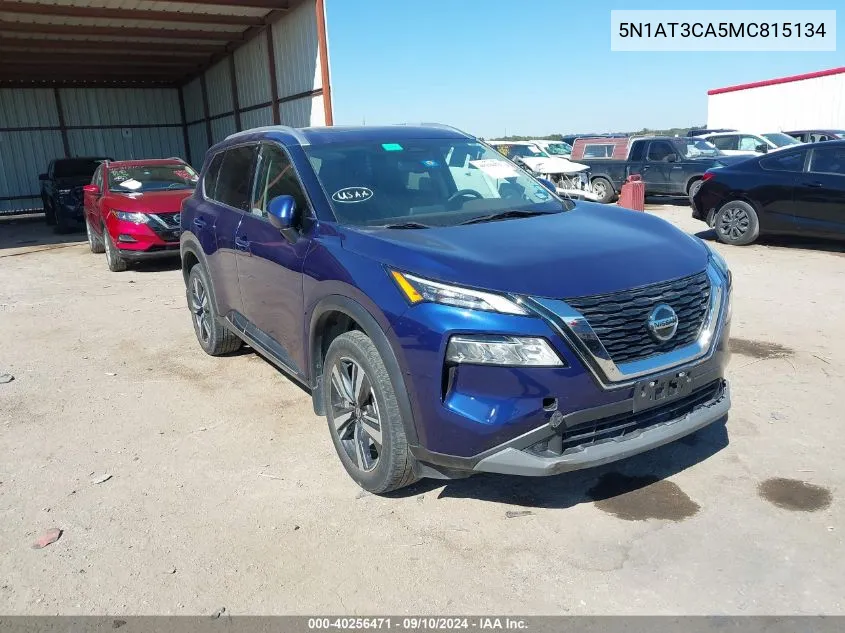 2021 Nissan Rogue Sl VIN: 5N1AT3CA5MC815134 Lot: 40256471