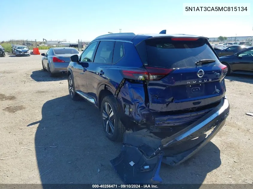 2021 Nissan Rogue Sl VIN: 5N1AT3CA5MC815134 Lot: 40256471