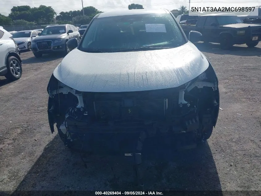 5N1AT3AA2MC698597 2021 Nissan Rogue S