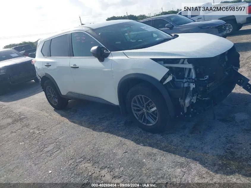 5N1AT3AA2MC698597 2021 Nissan Rogue S