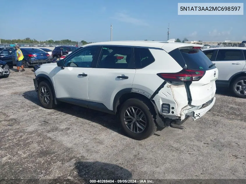 5N1AT3AA2MC698597 2021 Nissan Rogue S