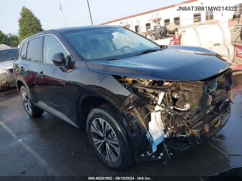 JN8AT3BB1MW214322 2021 Nissan Rogue Sv Intelligent Awd