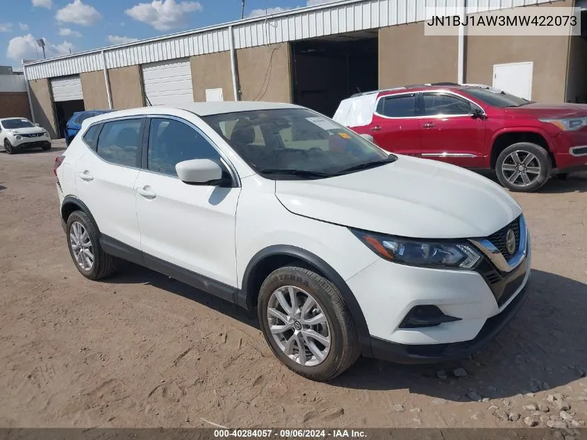 JN1BJ1AW3MW422073 2021 Nissan Rogue Sport S Awd Xtronic Cvt