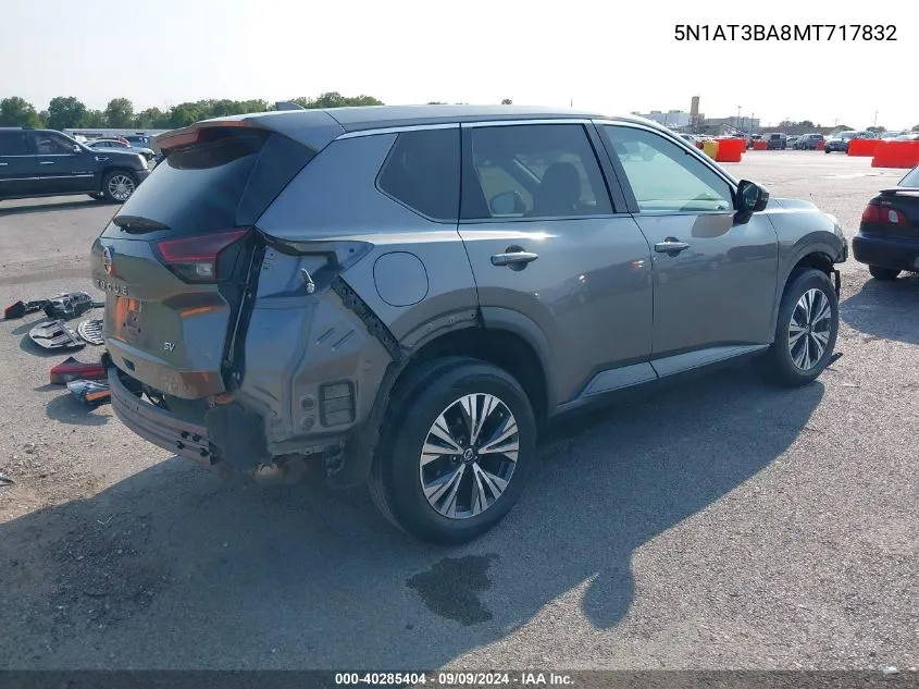 5N1AT3BA8MT717832 2021 Nissan Rogue Sv