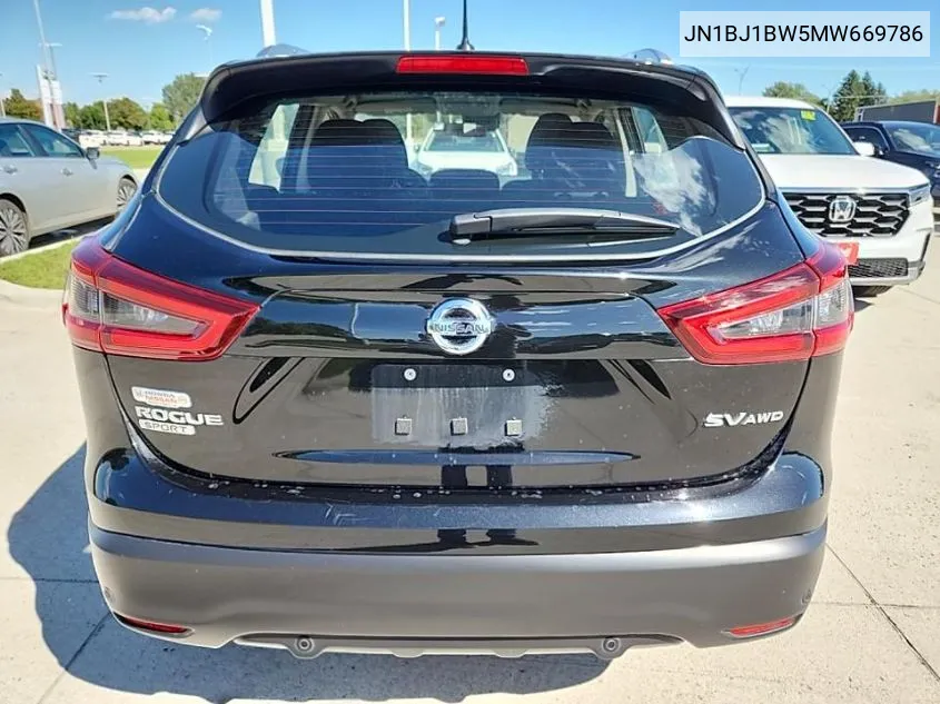 2021 Nissan Rogue Sport Sv VIN: JN1BJ1BW5MW669786 Lot: 40304565