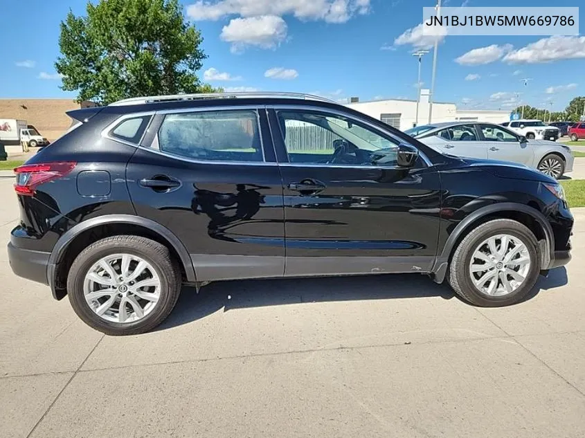 2021 Nissan Rogue Sport Sv VIN: JN1BJ1BW5MW669786 Lot: 40304565