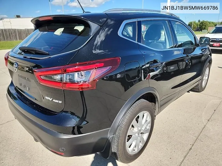 2021 Nissan Rogue Sport Sv VIN: JN1BJ1BW5MW669786 Lot: 40304565