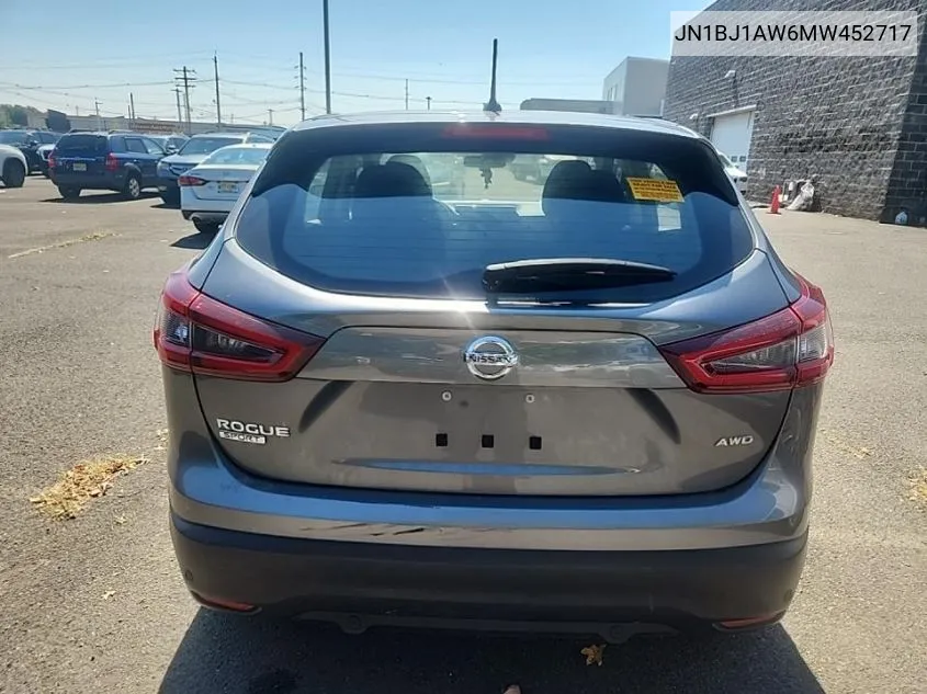 2021 Nissan Rogue Sport S VIN: JN1BJ1AW6MW452717 Lot: 40304588