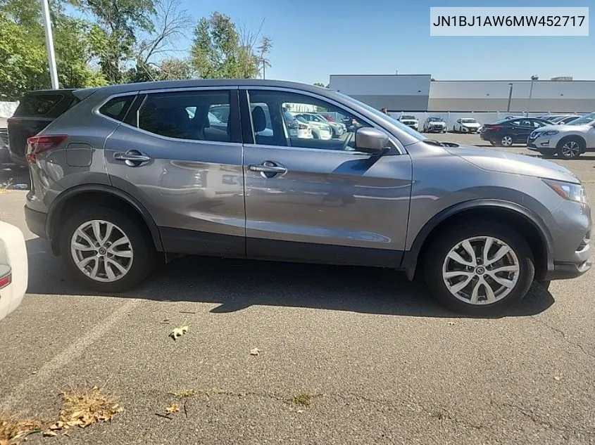 2021 Nissan Rogue Sport S VIN: JN1BJ1AW6MW452717 Lot: 40304588