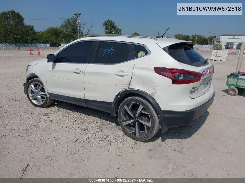 2021 Nissan Rogue Sport Sl VIN: JN1BJ1CW9MW672818 Lot: 40307450