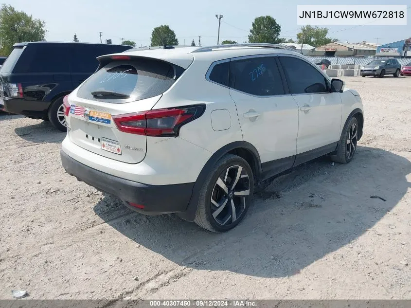 2021 Nissan Rogue Sport Sl VIN: JN1BJ1CW9MW672818 Lot: 40307450