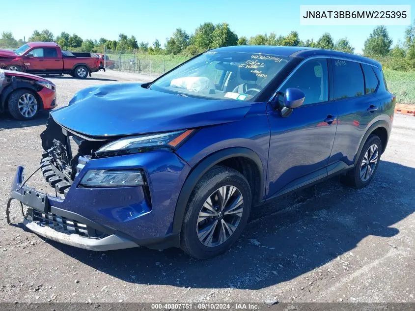 2021 Nissan Rogue Sv Intelligent Awd VIN: JN8AT3BB6MW225395 Lot: 40307751