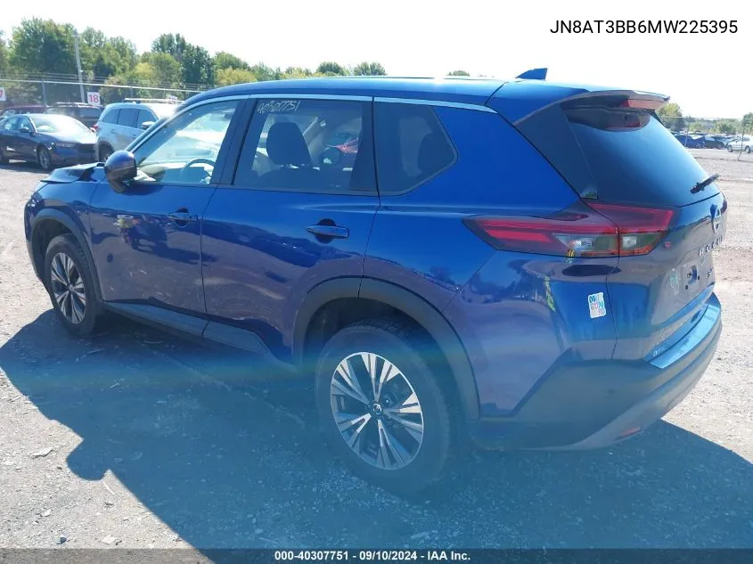 2021 Nissan Rogue Sv Intelligent Awd VIN: JN8AT3BB6MW225395 Lot: 40307751