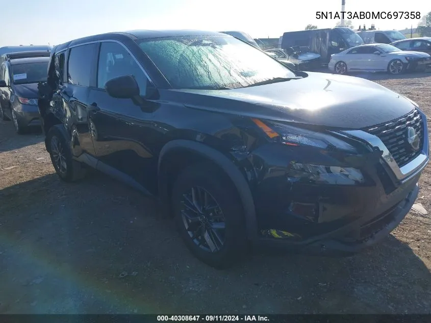 5N1AT3AB0MC697358 2021 Nissan Rogue S