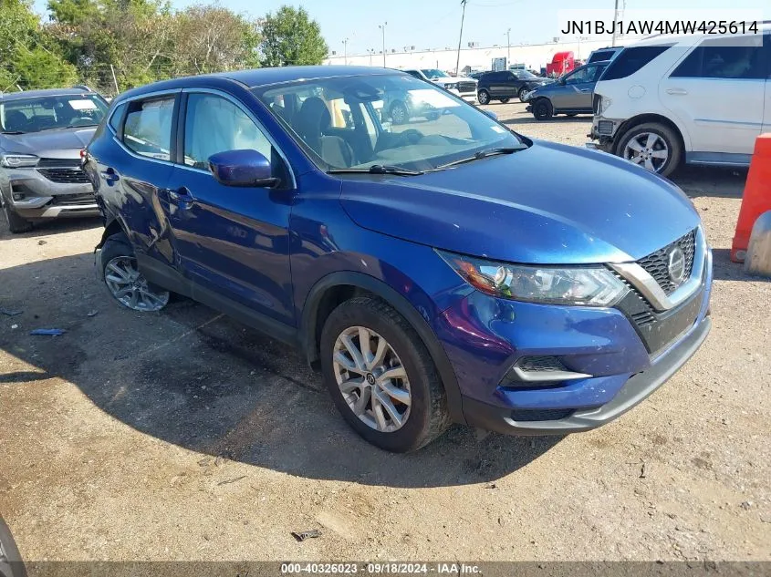 2021 Nissan Rogue Sport S Awd Xtronic Cvt VIN: JN1BJ1AW4MW425614 Lot: 40326023