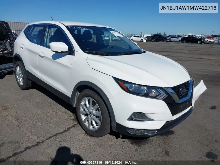 2021 Nissan Rogue Sport S Awd Xtronic Cvt VIN: JN1BJ1AW1MW422718 Lot: 40327316