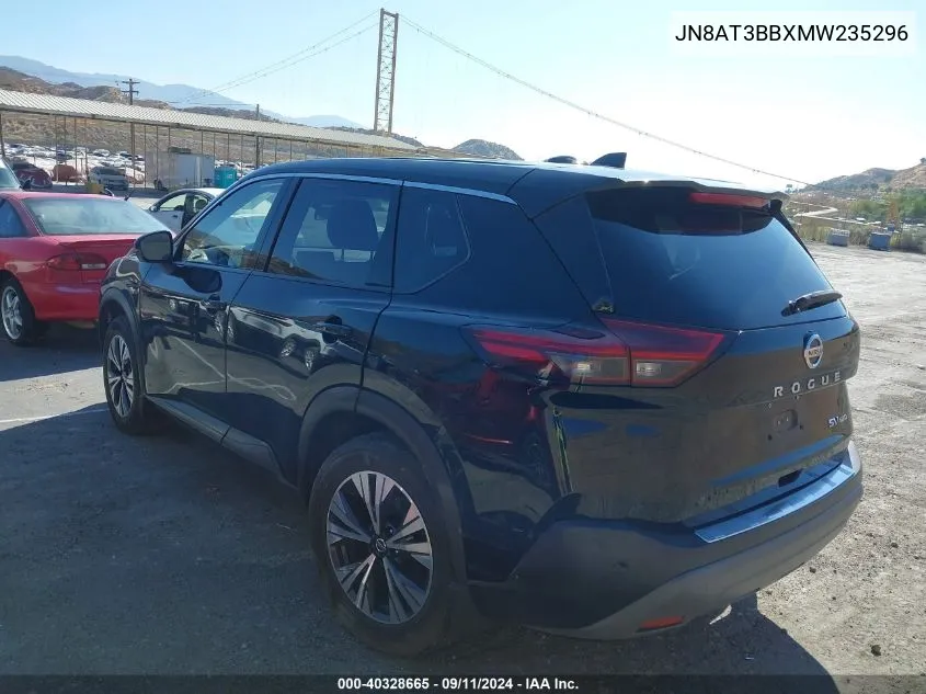 JN8AT3BBXMW235296 2021 Nissan Rogue Sv Intelligent Awd