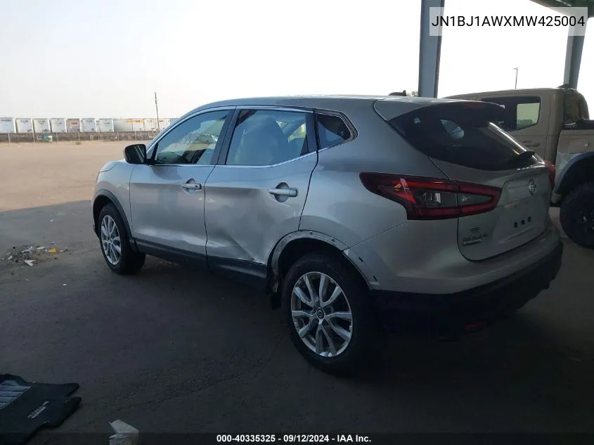 2021 Nissan Rogue Sport S VIN: JN1BJ1AWXMW425004 Lot: 40335325