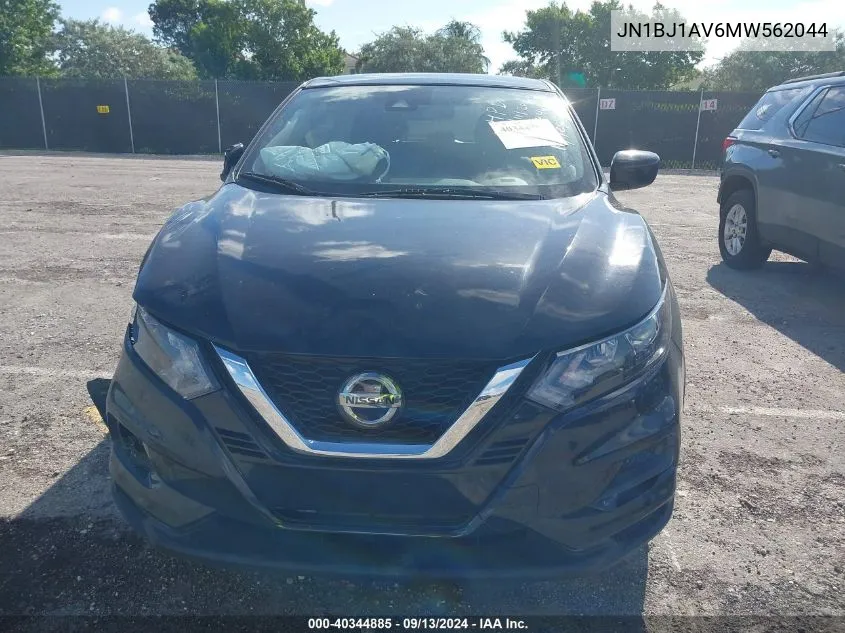 2021 Nissan Rogue Sport S VIN: JN1BJ1AV6MW562044 Lot: 40344885