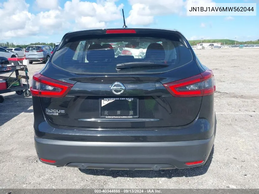 2021 Nissan Rogue Sport S VIN: JN1BJ1AV6MW562044 Lot: 40344885