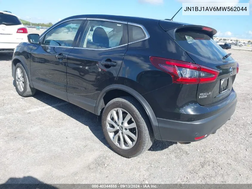 2021 Nissan Rogue Sport S VIN: JN1BJ1AV6MW562044 Lot: 40344885