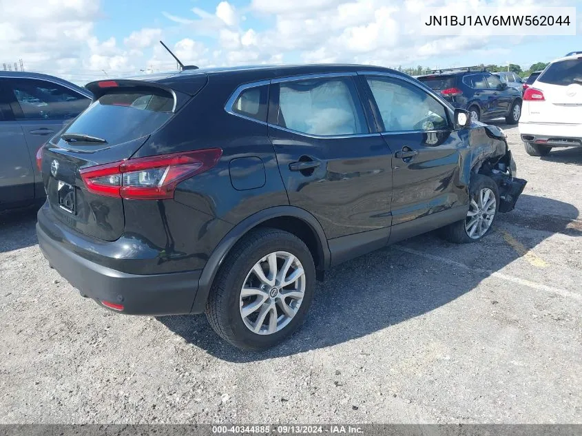 2021 Nissan Rogue Sport S VIN: JN1BJ1AV6MW562044 Lot: 40344885