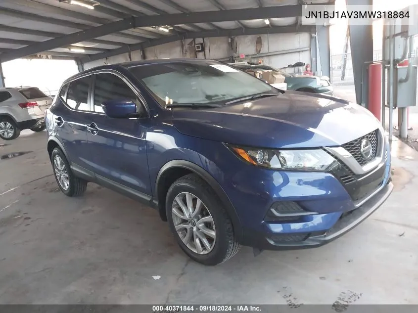 JN1BJ1AV3MW318884 2021 Nissan Rogue Sport S