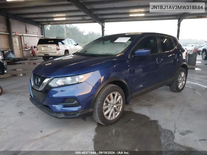 JN1BJ1AV3MW318884 2021 Nissan Rogue Sport S