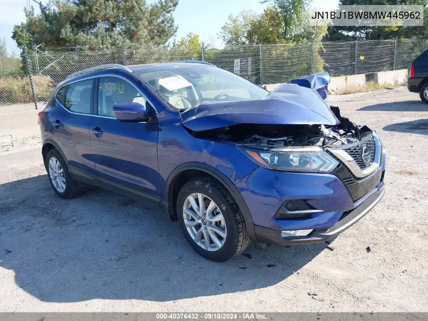 2021 Nissan Rogue Sport Sv VIN: JN1BJ1BW8MW445962 Lot: 40376432