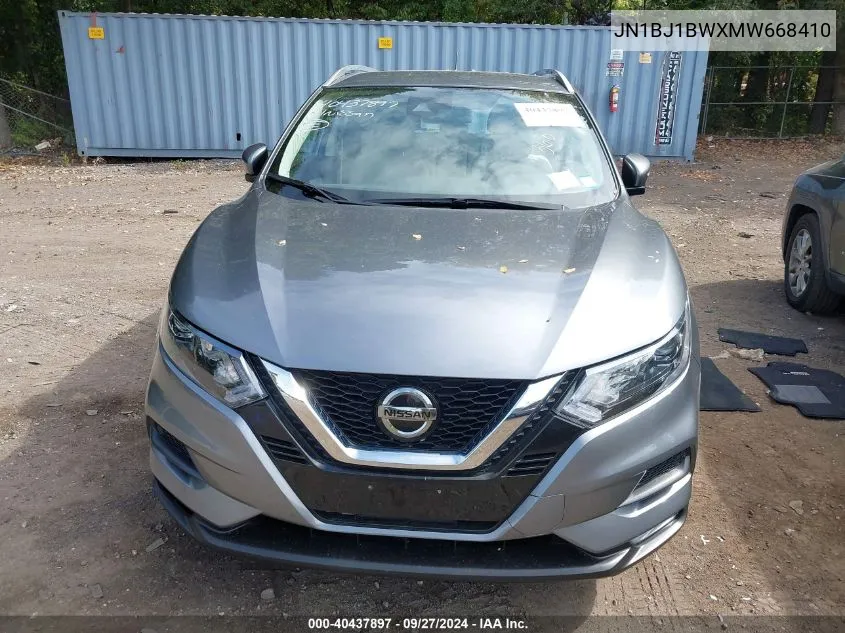 JN1BJ1BWXMW668410 2021 Nissan Rogue Sport Sv Awd Xtronic Cvt