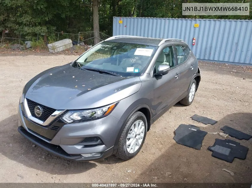 JN1BJ1BWXMW668410 2021 Nissan Rogue Sport Sv Awd Xtronic Cvt