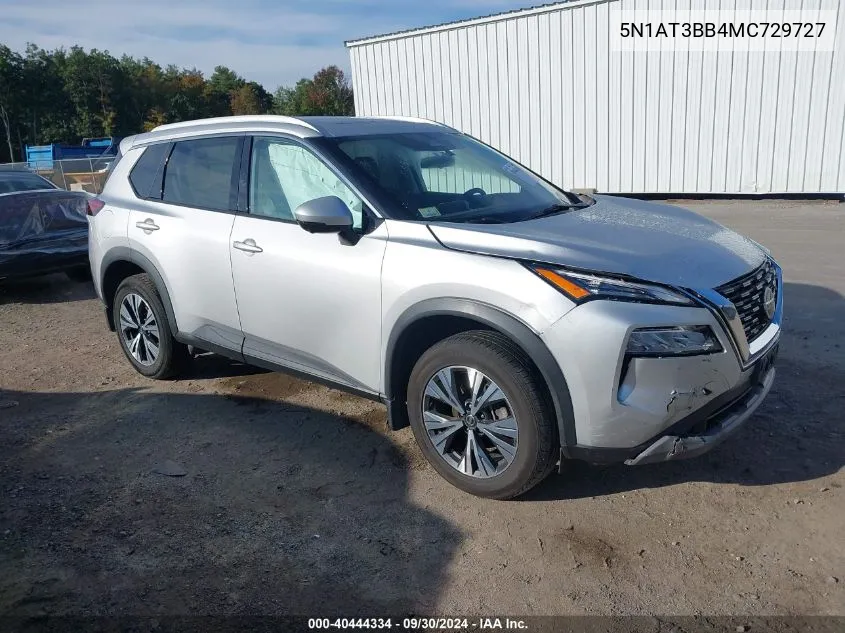 2021 Nissan Rogue Sv VIN: 5N1AT3BB4MC729727 Lot: 40444334