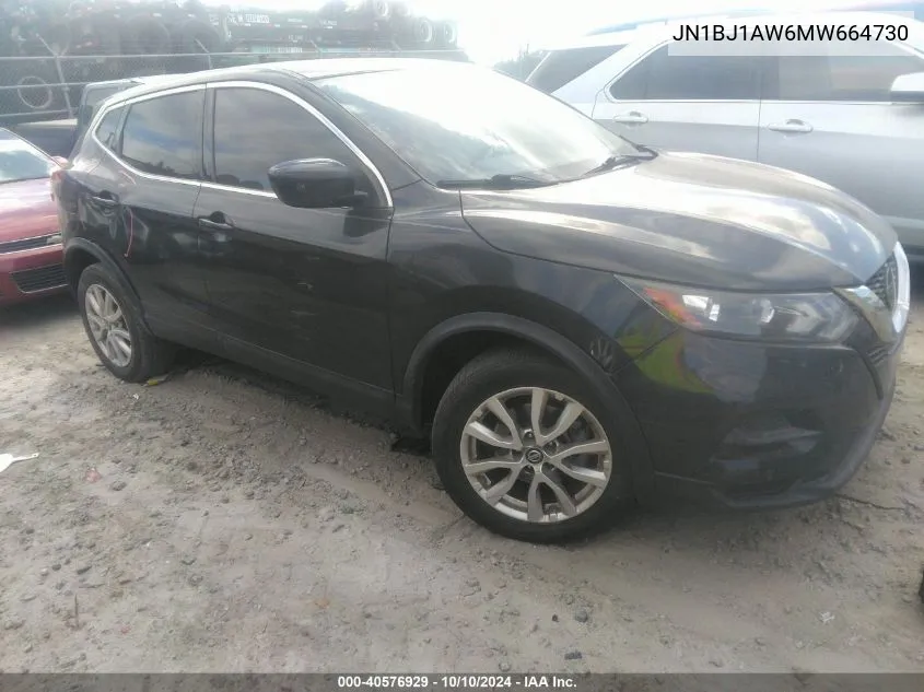 2021 Nissan Rogue Sport S VIN: JN1BJ1AW6MW664730 Lot: 40576929