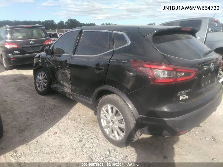 JN1BJ1AW6MW664730 2021 Nissan Rogue Sport S