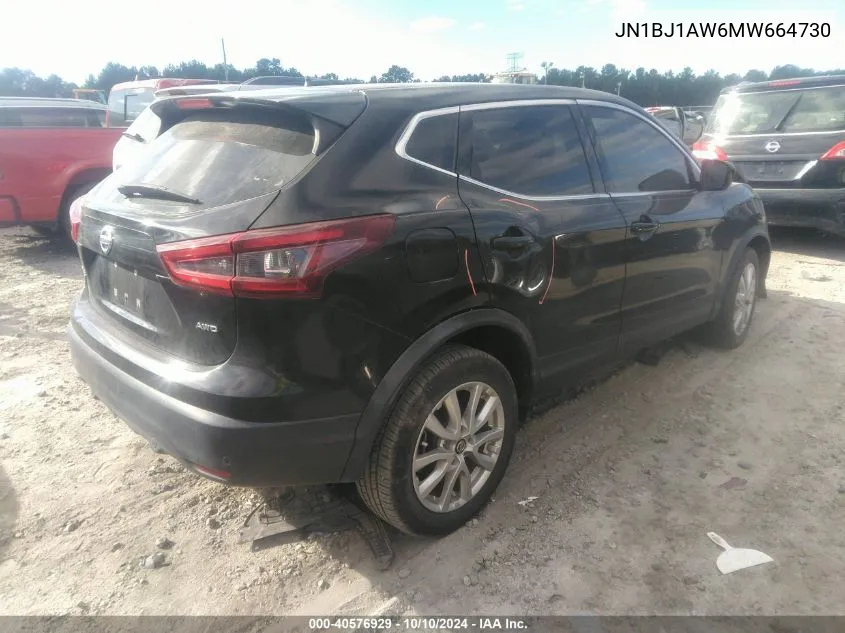 JN1BJ1AW6MW664730 2021 Nissan Rogue Sport S