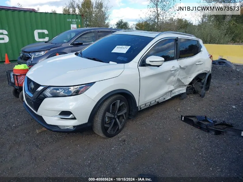 2021 Nissan Rogue Sport Sl Awd Xtronic Cvt VIN: JN1BJ1CWXMW673573 Lot: 40585624