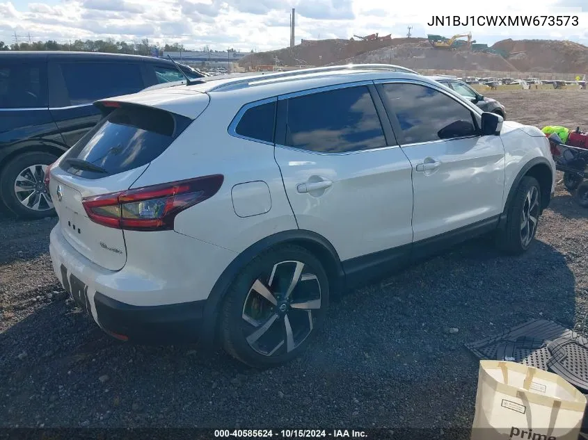 2021 Nissan Rogue Sport Sl Awd Xtronic Cvt VIN: JN1BJ1CWXMW673573 Lot: 40585624