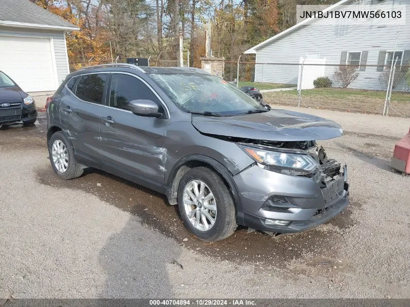 2021 Nissan Rogue Sport Sv Fwd Xtronic Cvt VIN: JN1BJ1BV7MW566103 Lot: 40704894