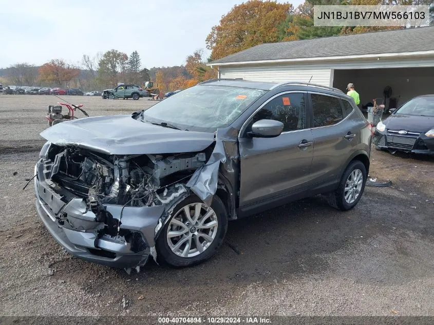 2021 Nissan Rogue Sport Sv Fwd Xtronic Cvt VIN: JN1BJ1BV7MW566103 Lot: 40704894