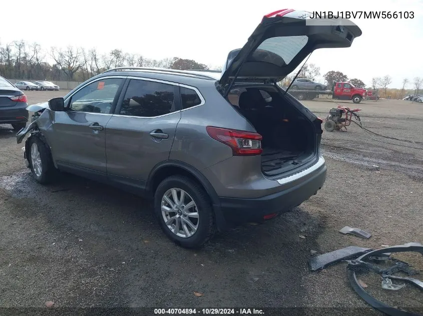 2021 Nissan Rogue Sport Sv Fwd Xtronic Cvt VIN: JN1BJ1BV7MW566103 Lot: 40704894