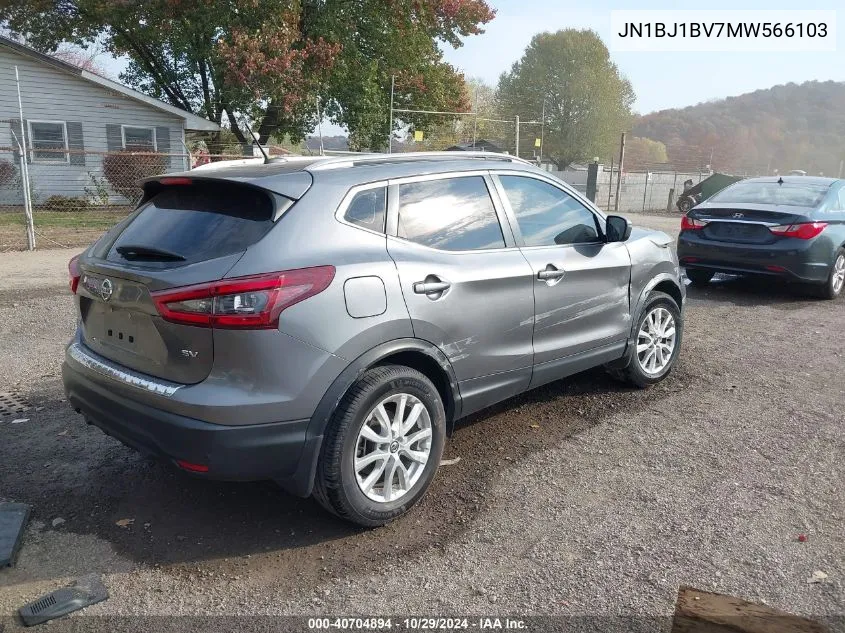 JN1BJ1BV7MW566103 2021 Nissan Rogue Sport Sv Fwd Xtronic Cvt