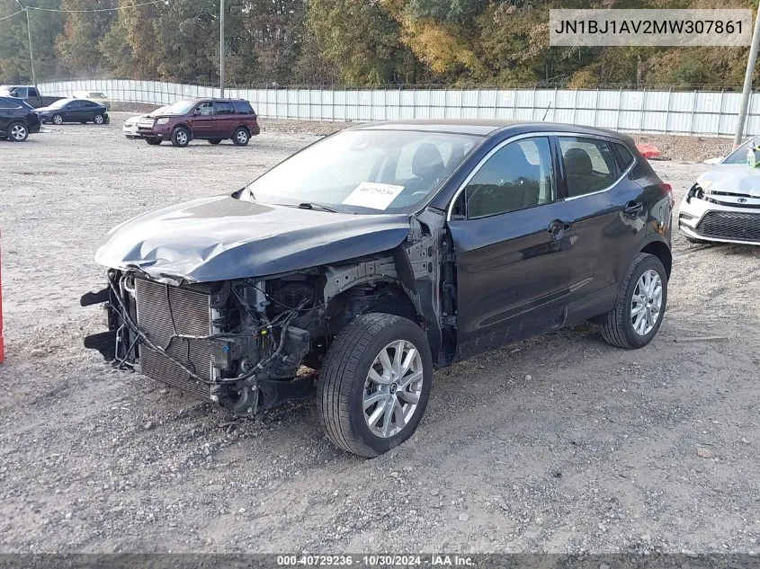 2021 Nissan Rogue Sport S Fwd Xtronic Cvt VIN: JN1BJ1AV2MW307861 Lot: 40729236